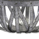 Decorative Accent Storage Baskets Set of 3 | Intricate Gray Open Iron