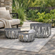 Decorative Accent Storage Baskets Set of 3 | Intricate Gray Open Iron