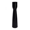 Decorative Modern Candle Holder | 11" Tall Tapered Black Marble Base