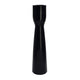 Decorative Modern Candle Holder | 11" Tall Tapered Black Marble Base