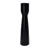Decorative Modern Candle Holder | 11" Tall Tapered Black Marble Base