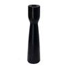 Decorative Modern Candle Holder | 11" Tall Tapered Black Marble Base