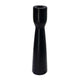 Decorative Modern Candle Holder | 11" Tall Tapered Black Marble Base