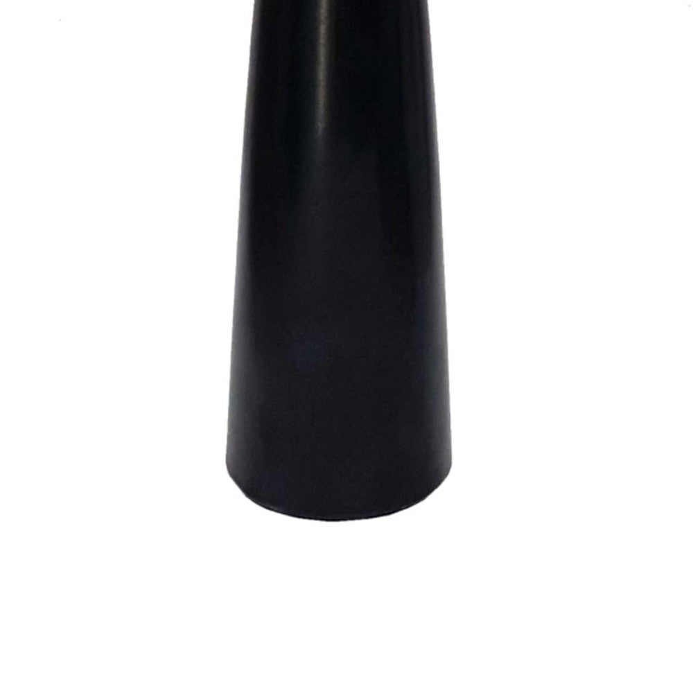 Decorative Modern Candle Holder | 11" Tall Tapered Black Marble Base