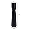 Decorative Modern Candle Holder | 11" Tall Tapered Black Marble Base