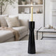 Decorative Modern Candle Holder | 11" Tall Tapered Black Marble Base