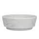 Decorative Accessory Bowl with Raised Edges | 7" Round | White Marble