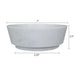 Decorative Accessory Bowl with Raised Edges | 7" Round | White Marble