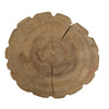 Display Accent Table Set of 2 | Natural Carved Brown Teak Root Stump