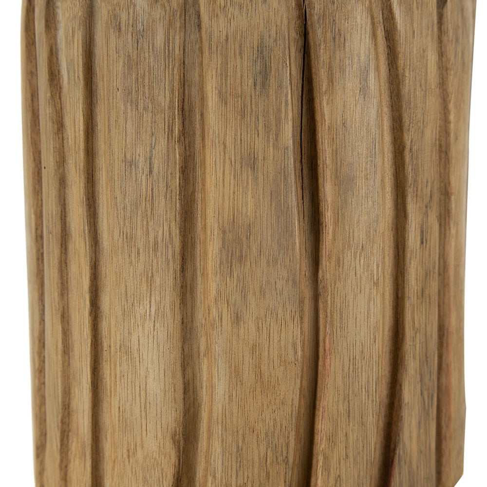Display Accent Table Set of 2 | Natural Carved Brown Teak Root Stump