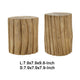Display Accent Table Set of 2 | Natural Carved Brown Teak Root Stump