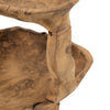 Rustic 2 Tier Decorative Tray | 12" Live Edges | Natural Teak Root Wood