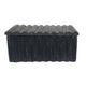 Decorative Storage Box with Lid | 7" Fluted Carvings | Black Marble
