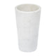 2 in 1 Tapered Candle Holder Flower Vase | 7" Modern White Marble