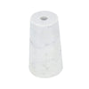2 in 1 Tapered Candle Holder Flower Vase | 7" Modern White Marble