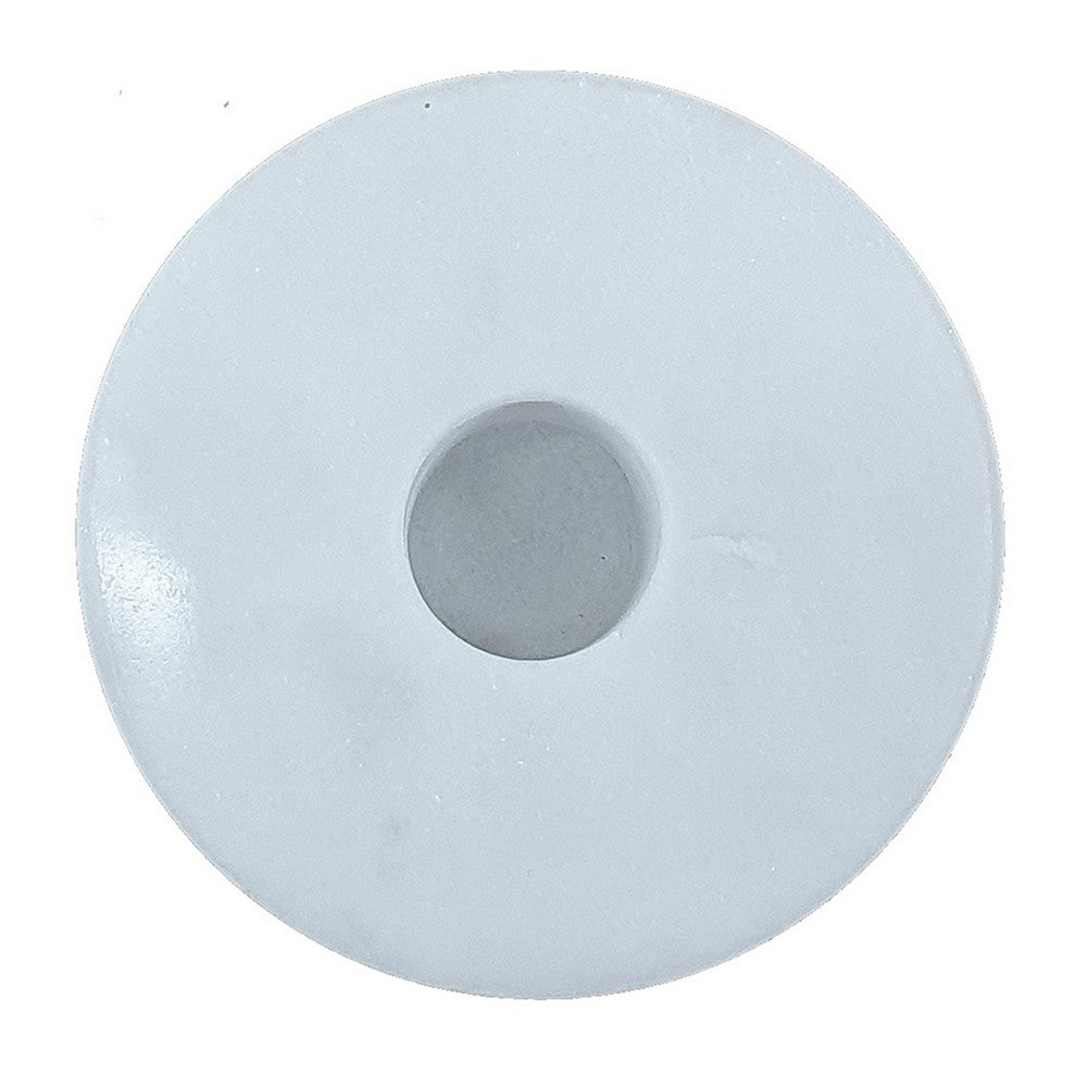 2 in 1 Tapered Candle Holder Flower Vase | 7" Modern White Marble