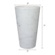 2 in 1 Tapered Candle Holder Flower Vase | 7" Modern White Marble
