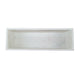 Decorative Tray with Tall Raised Edges | 15" Rectangular White Marble