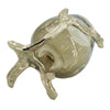 Dyna Decorative Candle Holder | Branch Style Base | Aluminum | Gold Glass 10"