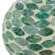 Sunny Decorative Ball Set of 3 | Capiz Shell Details | Green Ceramic 12"