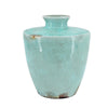 Haily Decorative Vase | Tapered Body & Narrow Neck | Blue Terracotta 12"