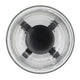 Cole Large Candle Holder | Open Crossed Black Iron Frame | Clear Glass 23"