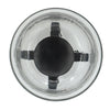 Cole Small Candle Holder | Open X Frame | Black Iron | Clear Glass 19"