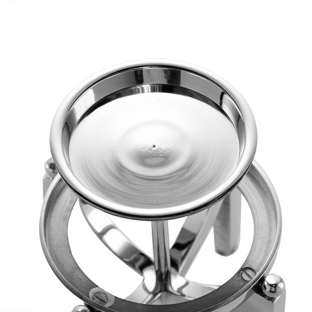 Rexy Hurricane Candle Holder | Minimalist Silver Legs | Clear Glass 16"