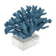 Davy Expansive Faux Coral Accent | Clear Glass | Elegant Blue Polyresin 10"