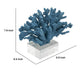 Davy Expansive Faux Coral Accent | Clear Glass | Elegant Blue Polyresin 10"