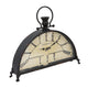 Nancy Table Clock | Vintage Inspired Classic Roman Dial | Brown Iron 18"