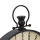 Nancy Table Clock | Vintage Inspired Classic Roman Dial | Brown Iron 18"