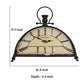 Nancy Table Clock | Vintage Inspired Classic Roman Dial | Brown Iron 18"