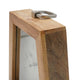 Lizzy Tapered Table Clock | Nickel-Tone Dial | Solid Mango Wood Frame 11"