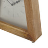 Lizzy Tapered Table Clock | Nickel-Tone Dial | Solid Mango Wood Frame 11"