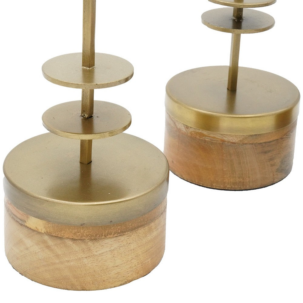 Suzie Jada Terrarium Lantern Set of 3 | Bronze Iron | Mango Wood 15 17 19"
