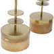 Suzie Jada Terrarium Lantern Set of 3 | Bronze Iron | Mango Wood 15 17 19"