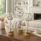 Suzie Jada Terrarium Lantern Set of 3 | Bronze Iron | Mango Wood 15 17 19"