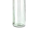 Hazie Decorative Glass Bottles Set of 3 | Mango Wood Stoppers 16 & 18"