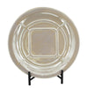 Dutch Charger Plate with Stand | Iridescent Glaze | Cream Ceramic 18"