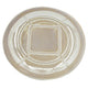 Dutch Charger Plate with Stand | Iridescent Glaze | Cream Ceramic 18"