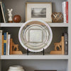 Dutch Charger Plate with Stand | Iridescent Glaze | Cream Ceramic 18"