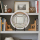 Dutch Charger Plate with Stand | Iridescent Glaze | Cream Ceramic 18"
