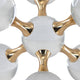 Tammy Atomic Ball Accent w 6 Glass Spheres | Gold Iron Stems | 8"