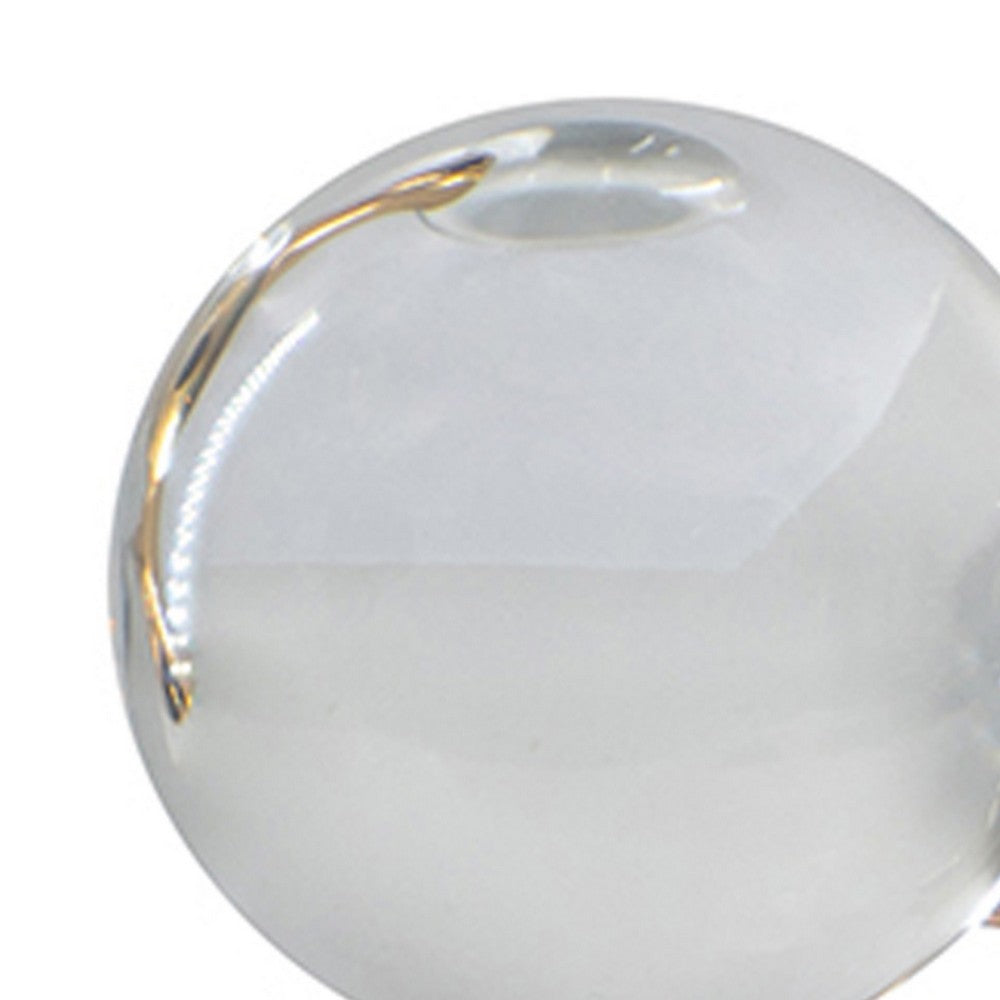 Tammy Atomic Ball Accent w 6 Glass Spheres | Gold Iron Stems | 8"