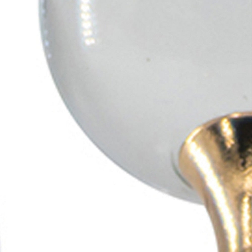 Tammy Atomic Ball Accent w 6 Glass Spheres | Gold Iron Stems | 8"