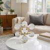 Tammy Atomic Ball Accent w 6 Glass Spheres | Gold Iron Stems | 8"