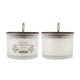 Chris Earl Gray Scented Soy Wax Candles | Set of 2 | Glass | Ivory 9"