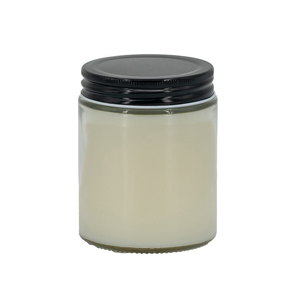 Renyl Earl Gray Scented Soy Wax Candles Set of 3 | White Glass 9"
