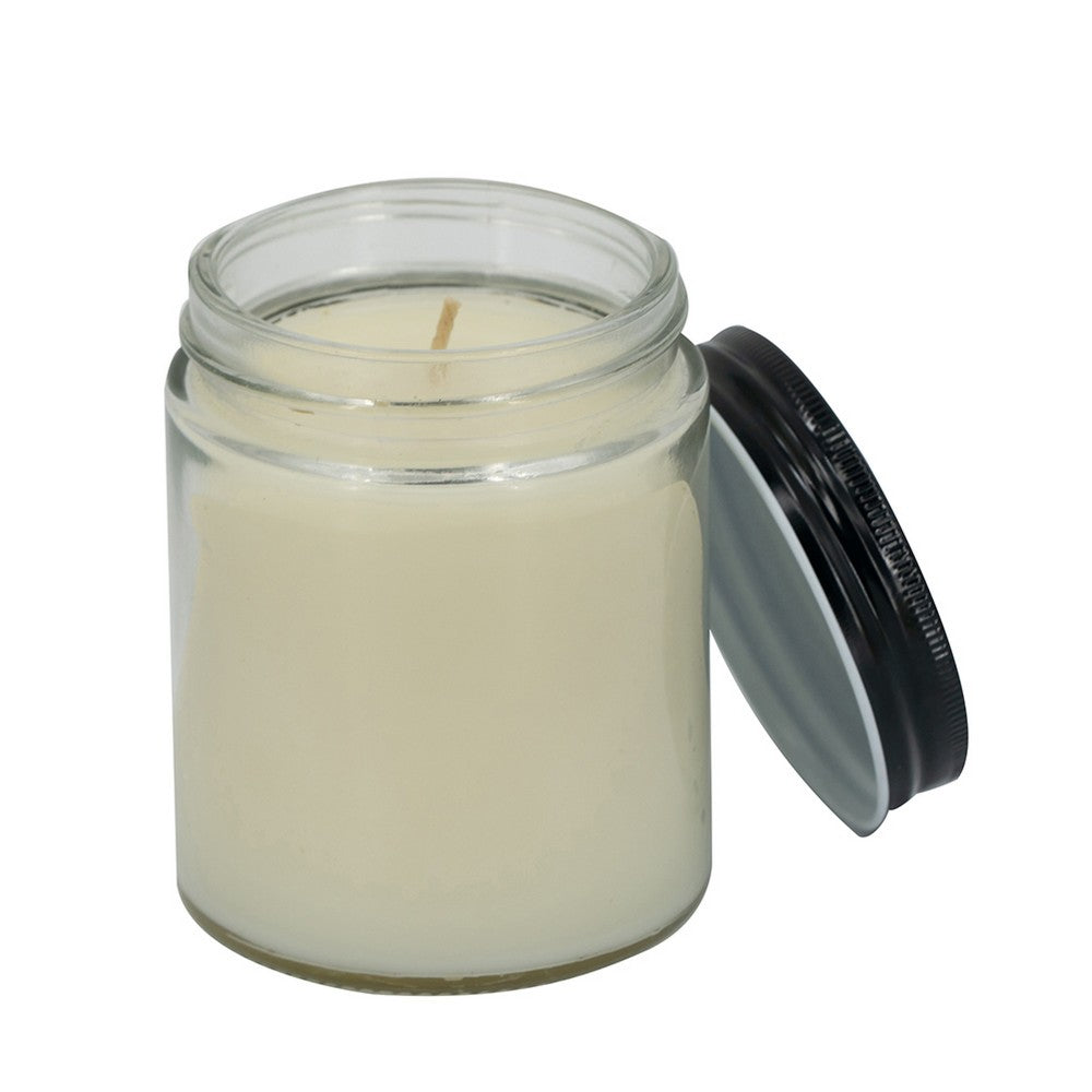 Renyl Earl Gray Scented Soy Wax Candles Set of 3 | White Glass 9"